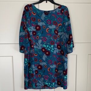 {BeBop} Blue & Pink Floral Dress